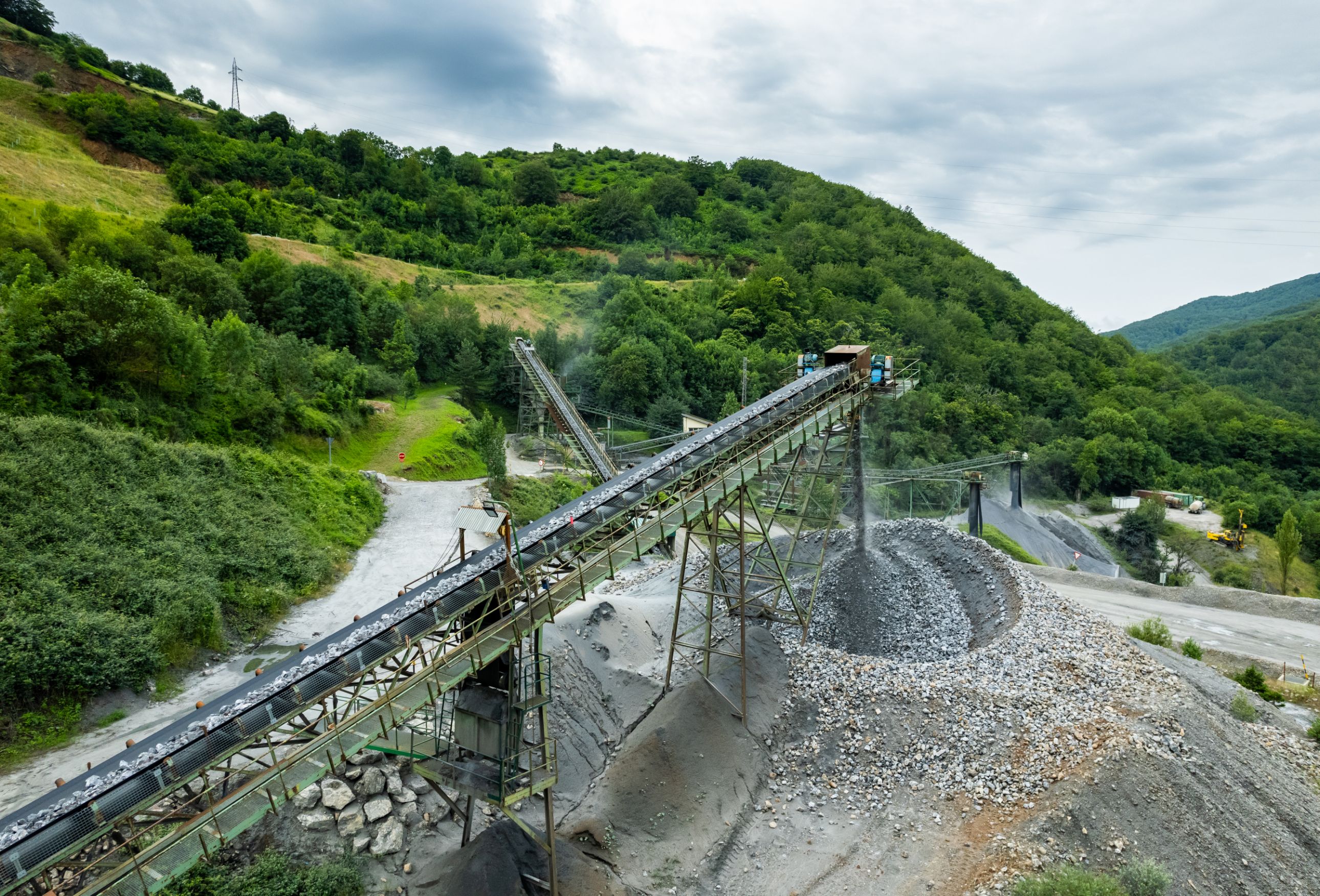Conveyor belts in Navarra, Spain.